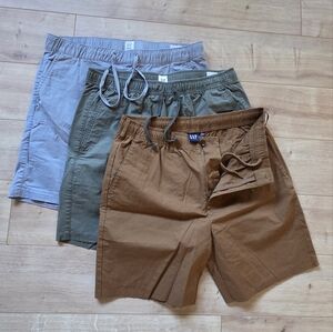 Men's Gap Drawstring Shorts (3 Pairs) Size M